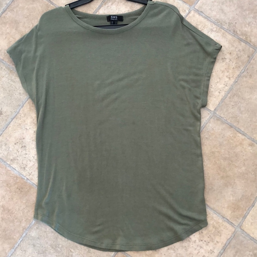 SWS Essentials khaki green top